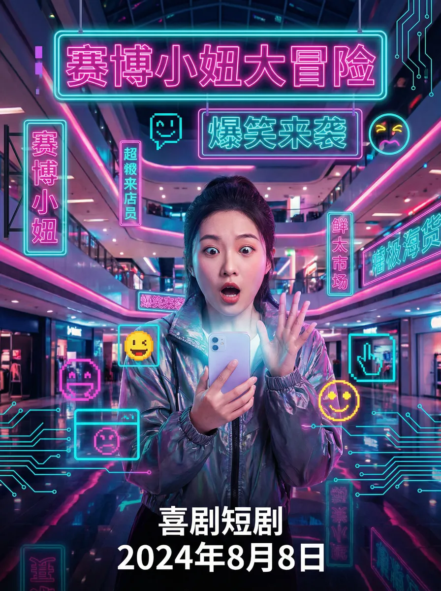 韩国伦理剧 搞笑喜剧短剧 - 赛博小妞大冒险海报